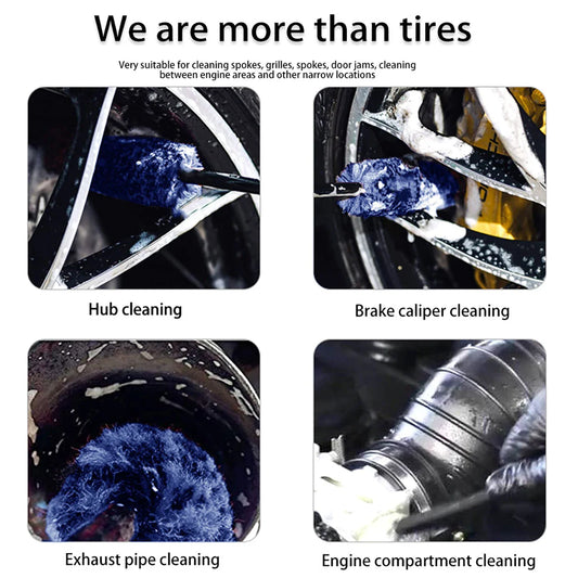 Car Alloy Wheel Cleaning Brush Tool Tire Washing Clean Soft Bristle Cleaner US