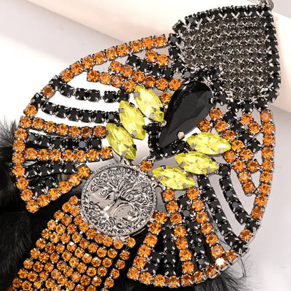 Teardrop Feather Earrings