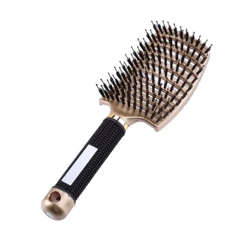 Hairbrush anti Klit Brushy Haarborstel Women Detangler Hair Brush Bristle Nylon Scalp Massage Teaser Hair Brush Comb