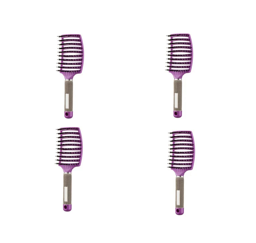 Hairbrush anti Klit Brushy Haarborstel Women Detangler Hair Brush Bristle Nylon Scalp Massage Teaser Hair Brush Comb