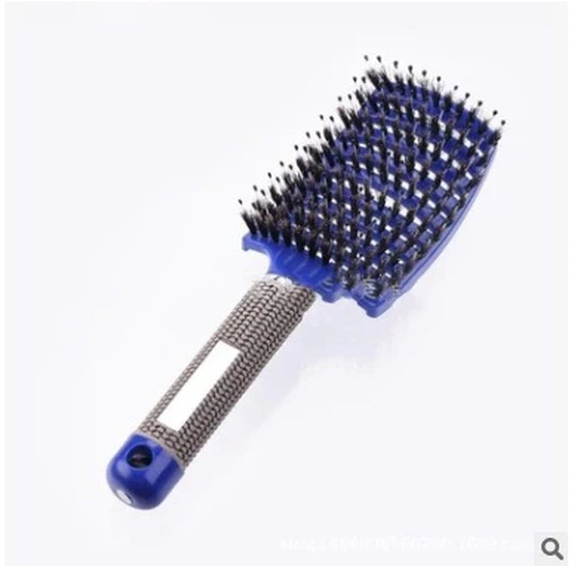 Hairbrush anti Klit Brushy Haarborstel Women Detangler Hair Brush Bristle Nylon Scalp Massage Teaser Hair Brush Comb