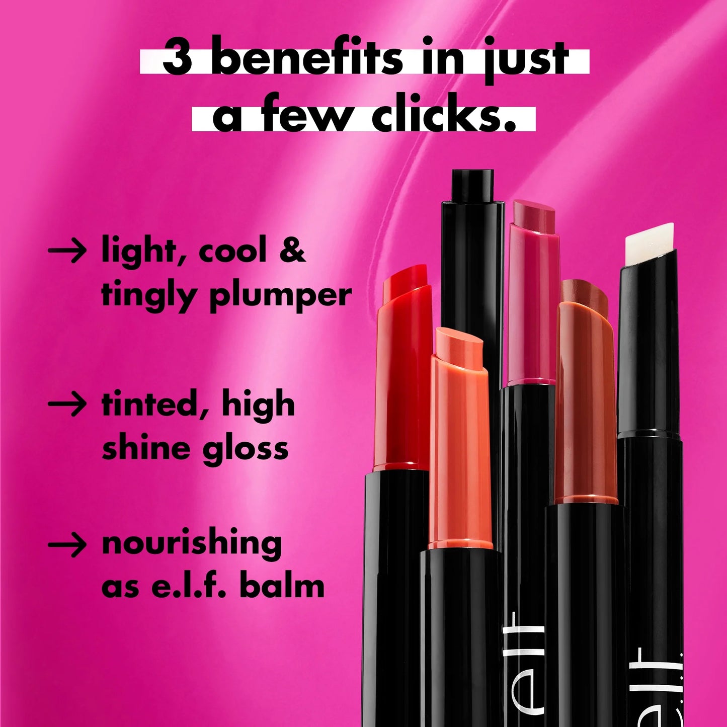 E.L.F. Pout Clout Lip Plumping Pen, in the Clear, 0.07Oz